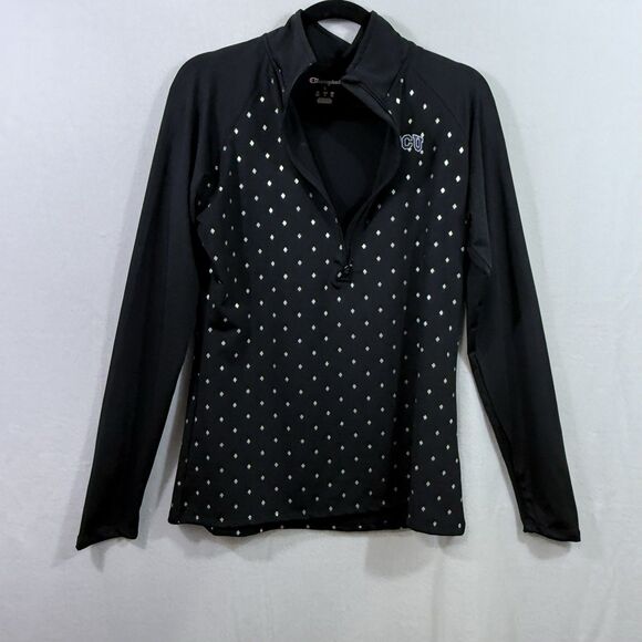 Champion NCAA TCU Horned Frogs Half Zip Black Pullover Jacket Women's Size L - Picture 4 of 10